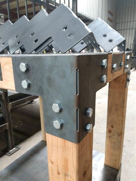 metal to wood post brackets|metal bracket for 4x4 post.